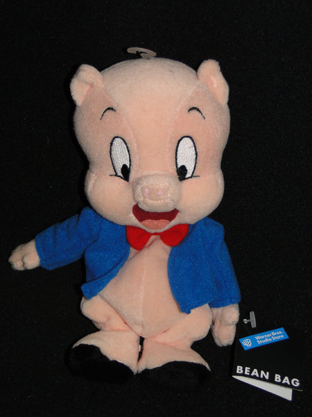 BNWT Warner Bros PORKY PIG bean bag plush