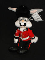 BNWT Warner Bros BUGS BUNNY GUARDSMAN bean bag plush