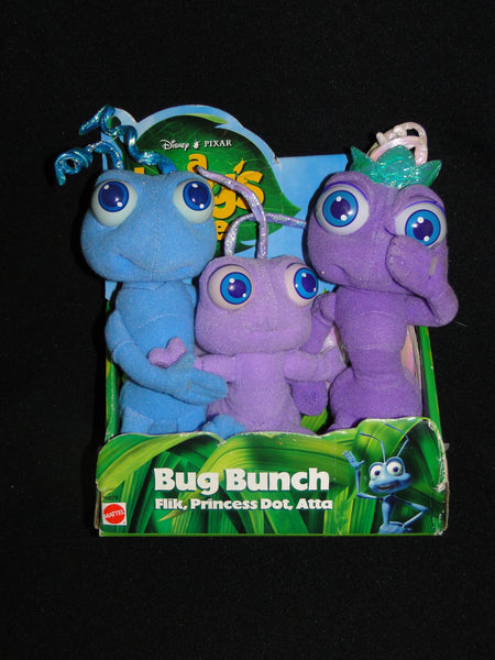 Disney Pixar a bug's life Bug Bunch Flik Princess Dot Atta Plush