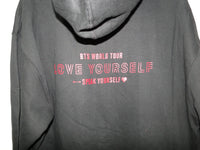 Official BTS Black World Tour Love Yourself Hoodie Pocket on Front