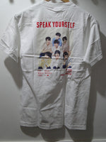 Official BTS World Tour Speak Yourself White Band on Reverse T-Shirt