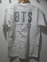 Official BTS World Tour Speak Yourself Silver Glitter on Reverse White  T-Shirt