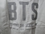 Official BTS World Tour Speak Yourself Silver Glitter on Reverse White  T-Shirt