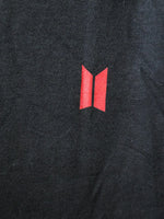 BNWOT Official BTS World Tour Black T-Shirt Red Logo