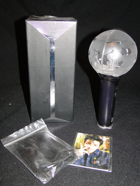 Genuine BTS Official Light stick Ver 3 with bag and photos tested working