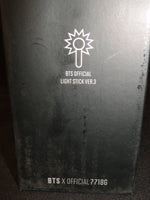 Genuine BTS Official Light stick Ver 3 with bag and photos tested working