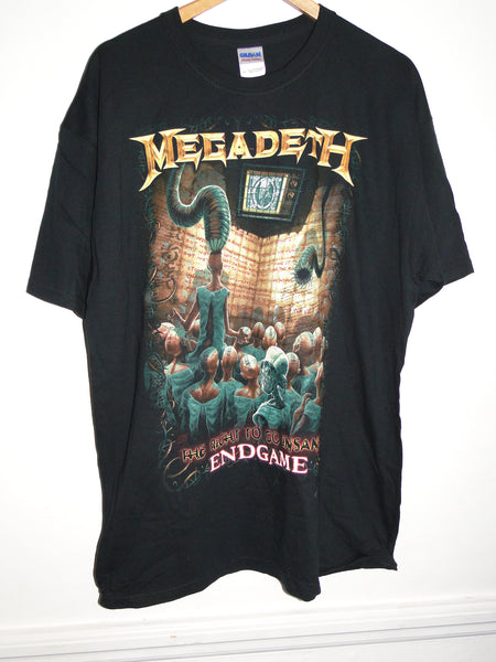 BNWOT Official MEGADETH ENDGAME The Right To Go Insane Tour T-SHIRT