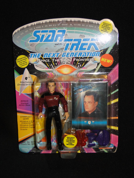 Star Trek Next Generation Q in Starfleet Uniform 1993 Playmates