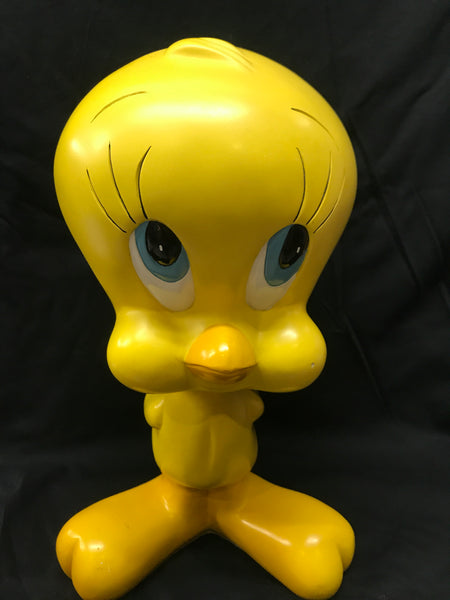 RARE 1997 Warner Bros Studio Store Tweety Bird Cartoon Statue Tall 11" Figurine figure