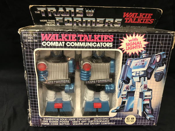 Vintage Transformers Combat Communicators Walkie Talkies G1 Soundwave ss