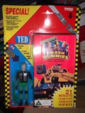 Vintage TYCO Crash Test Dummies TED figure with VHS