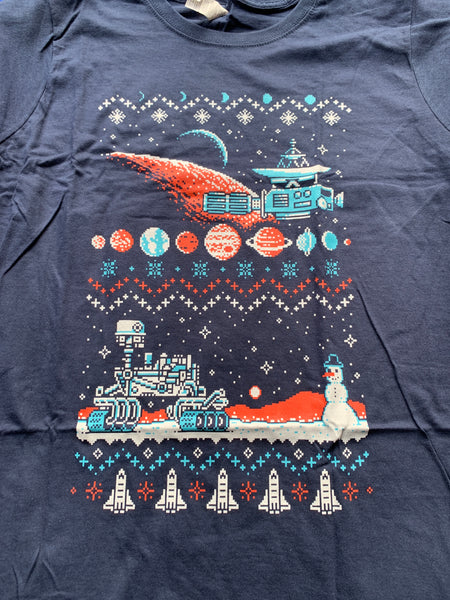 Loot Crate Space Christmas ladies T-Shirt Large