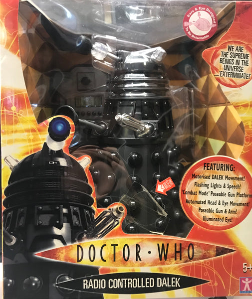 Boxed Radio Controlled DALEK Black Doctor Dr Who SS