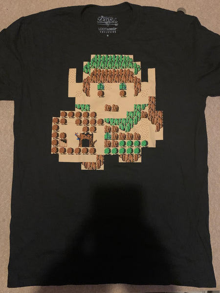Loot Crate 8-Bit ZELDA T-Shirt Small