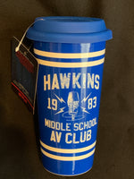 Stranger things Hawkins ceramic travel mug Funko