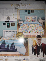 Harry Potter SINGLE Reversible Duvet Hogwarts