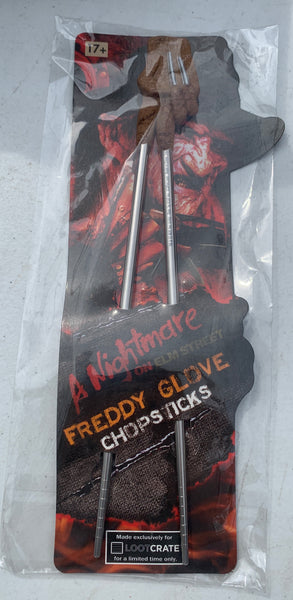 Nightmare on Elm Street Freddie glove chopsticks horror gift